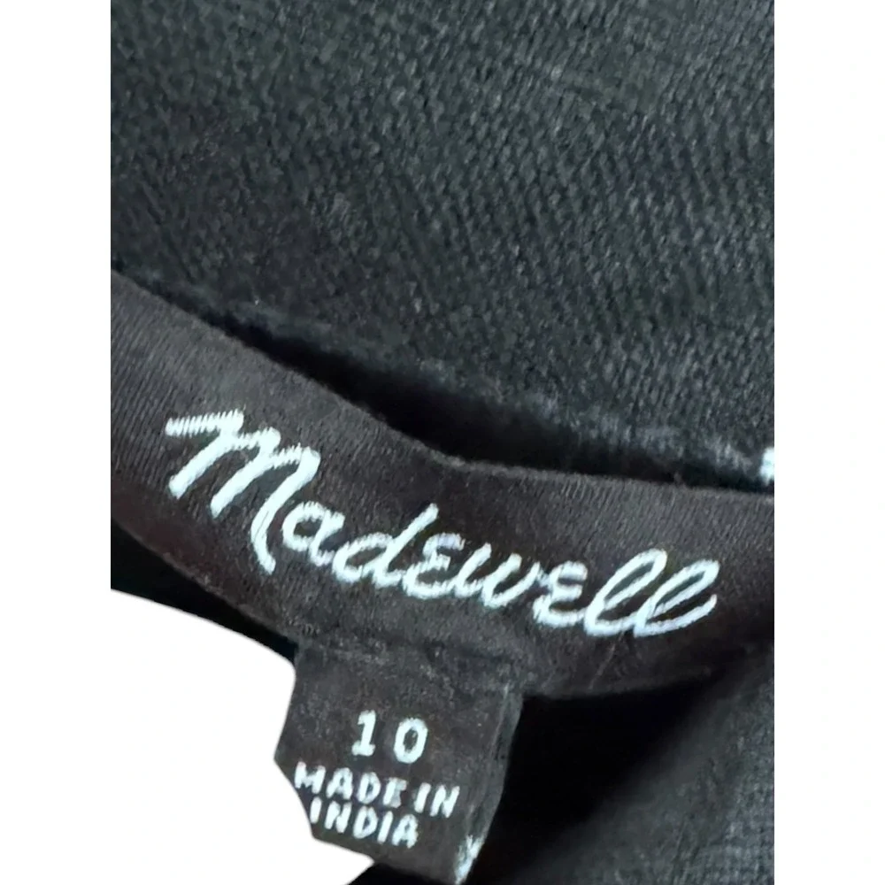 Madewell Black Linen Spaghetti Strap Dress Tank Top 10 Summer Y2K Minimalist